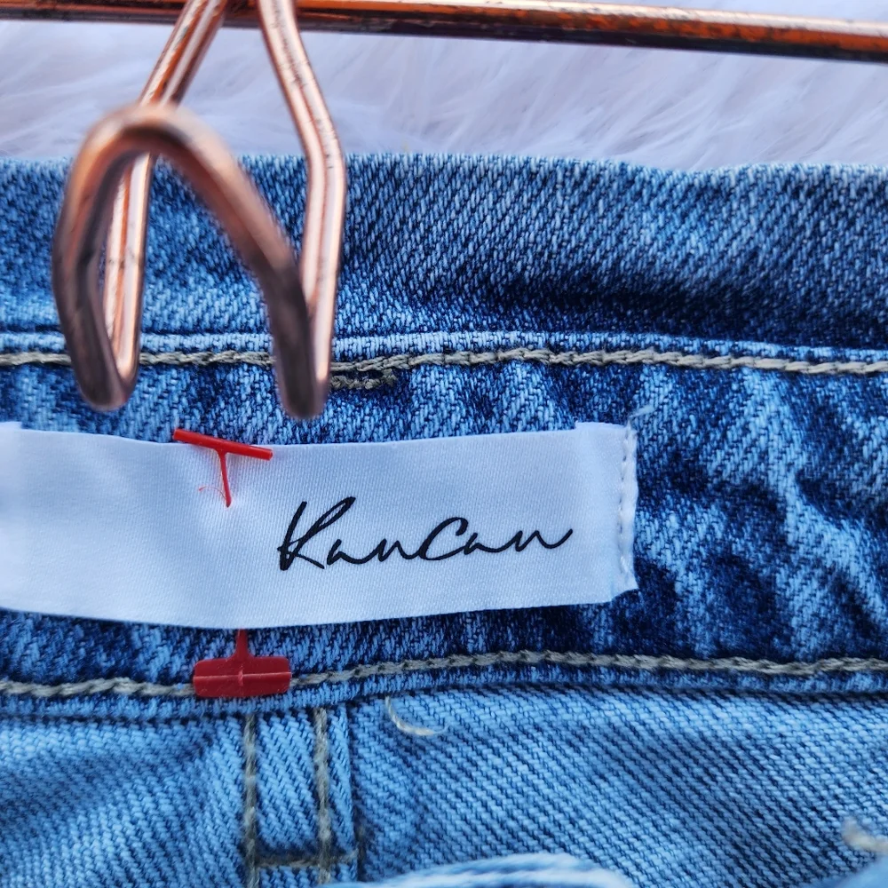 Kancan‎ Slim Straight Lightly Distressed Jeans